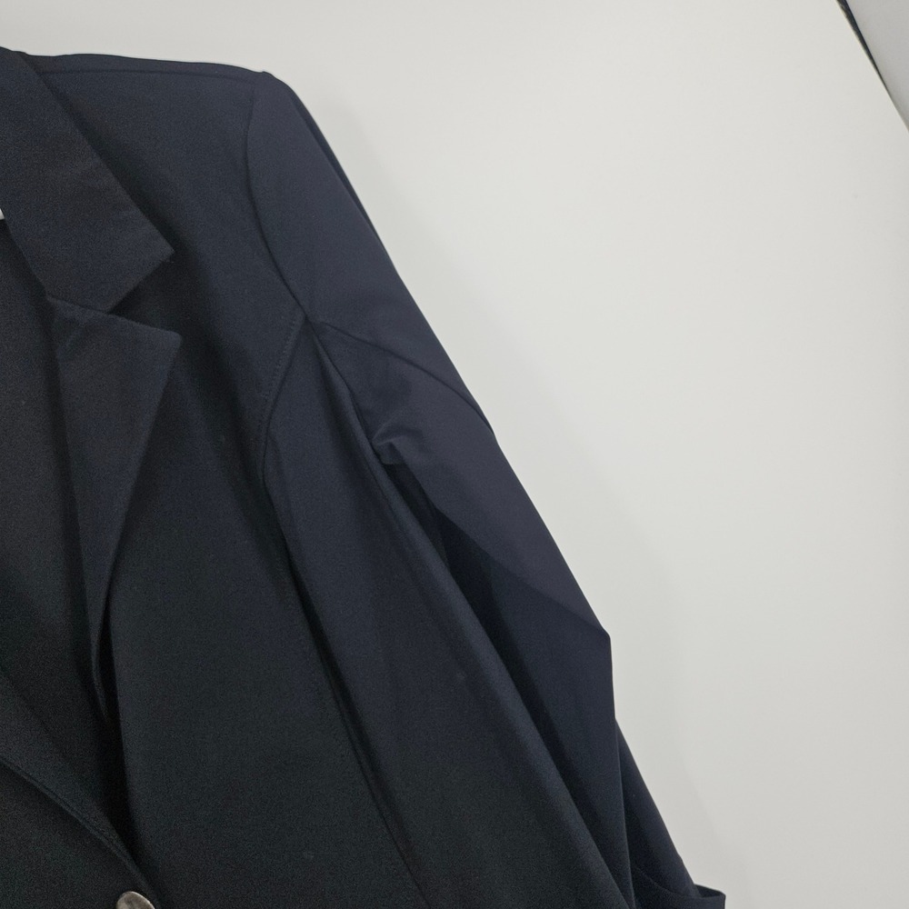 Porto San Francisco Blazer Jacket Black Stretch Minimalist Art to Wear Size 2 - Picture 6 of 8